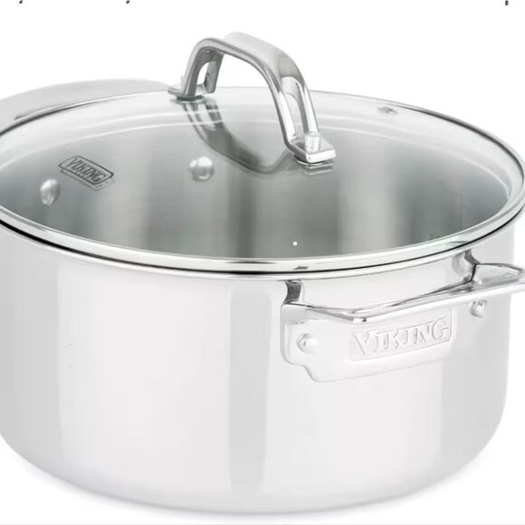 Viking 3-Ply Bonded 4QT Stock Pot w/Lid - Picture 1 of 15